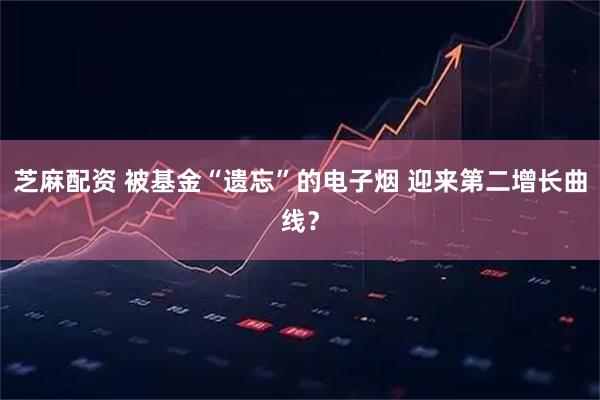 芝麻配资 被基金“遗忘”的电子烟 迎来第二增长曲线？